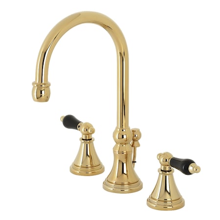 KS2982PKL Duchess Widespread Bathroom Faucet W/ Brass Pop-Up, Brass